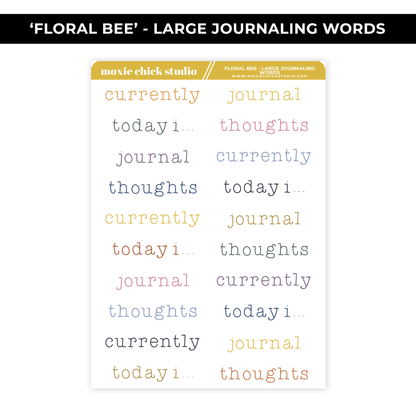 JOURNALING BIG BUNDLE "FLORAL BEE" - NEW RELEASE