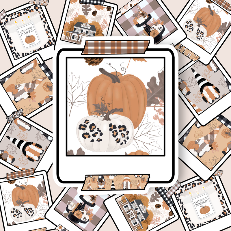 FALL FARMHOUSE DIE CUTS 'MULTIPLE OPTIONS' - PREMIUM MATTE STICKER / NEW RELEASE