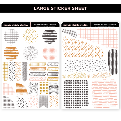 JOURNALING SHEETS / #JS102AB / NEW RELEASE