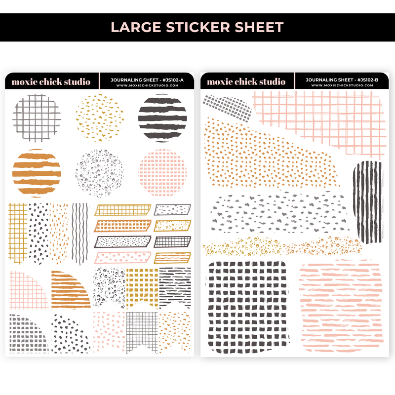 JOURNALING SHEETS / #JS102AB / NEW RELEASE