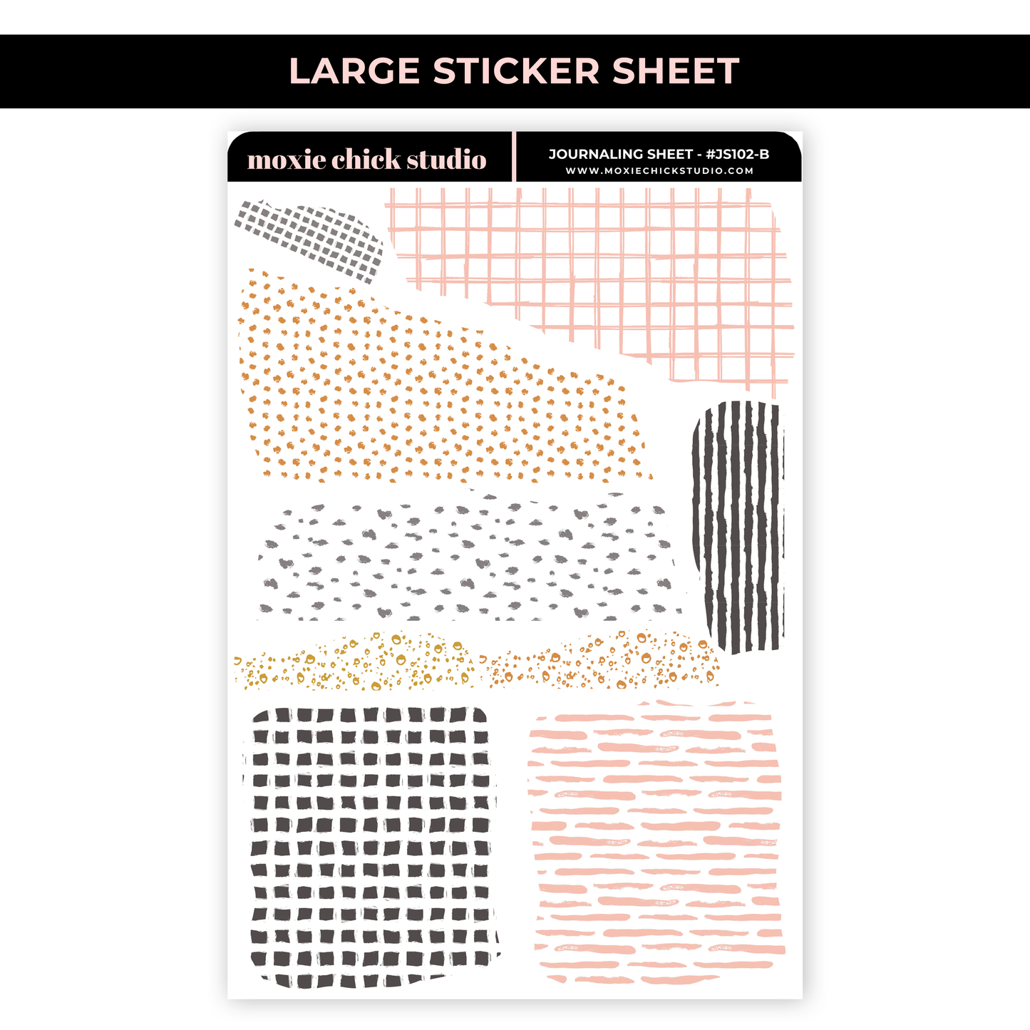 JOURNALING SHEETS / #JS102AB / NEW RELEASE