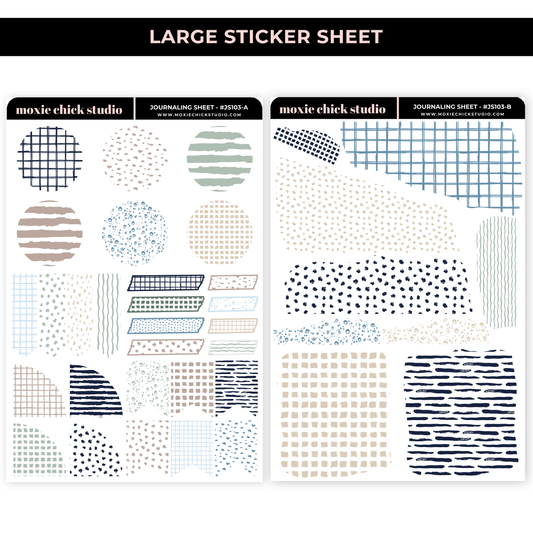 JOURNALING SHEETS / #JS103AB / NEW RELEASE