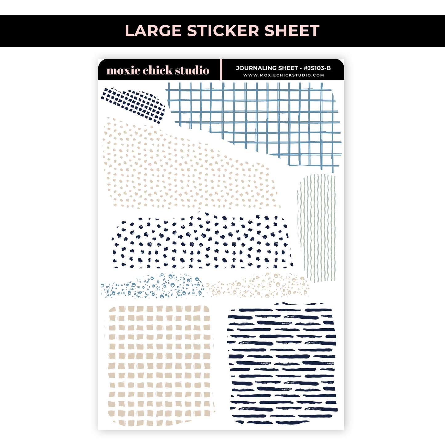 JOURNALING SHEETS / #JS103AB / NEW RELEASE