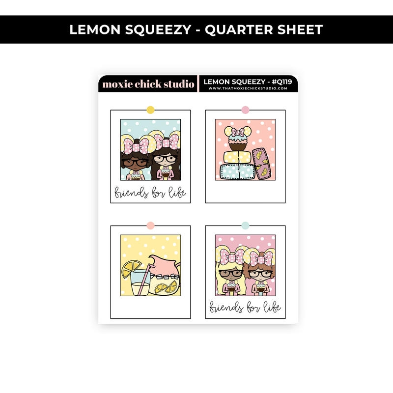 LEMON SQUEEZY - POLAROID PICTURES (HAND DRAWN) / QUARTER SHEET