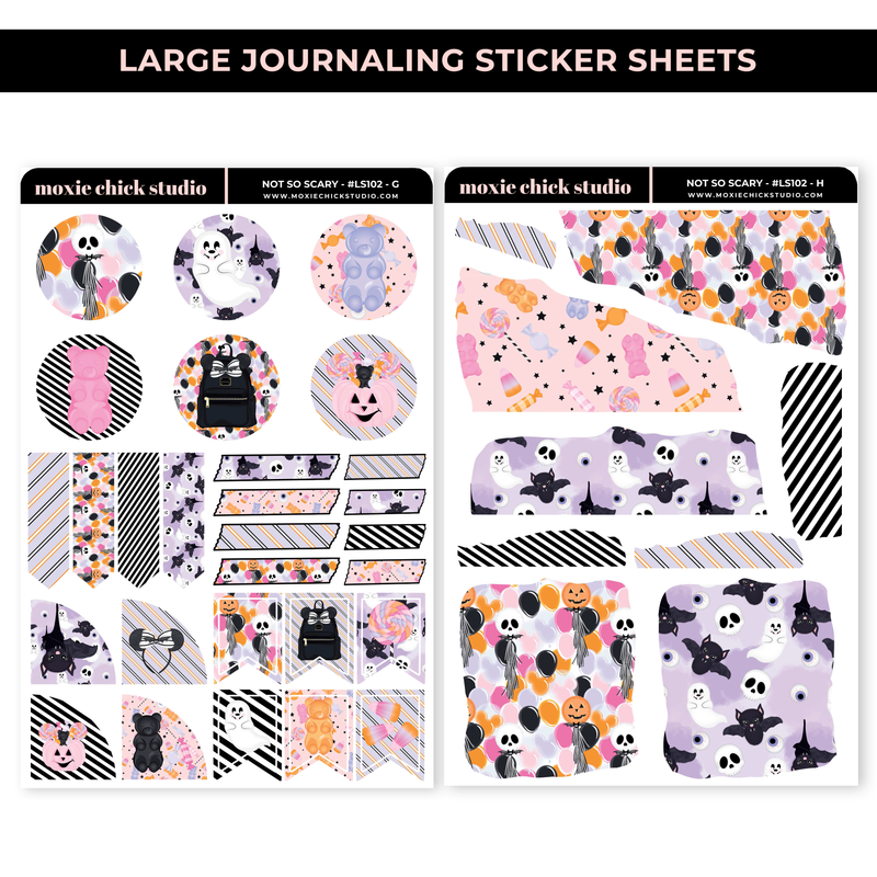 NOT SO SCARY / JOURNALING SHEETS / NEW RELEASE