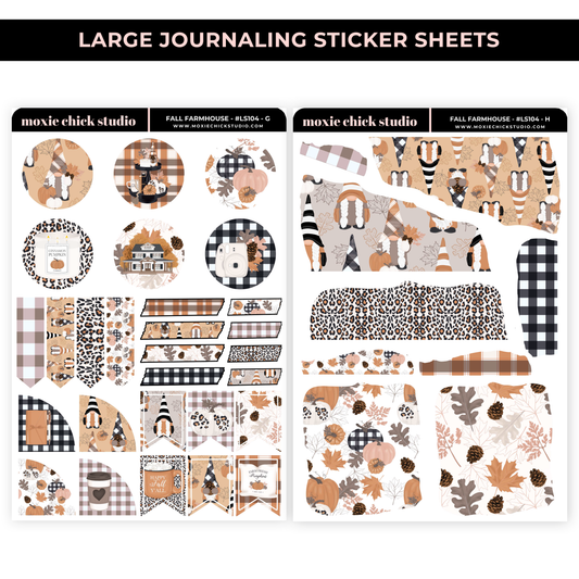 FALL FARMHOUSE / JOURNALING SHEETS / NEW RELEASE