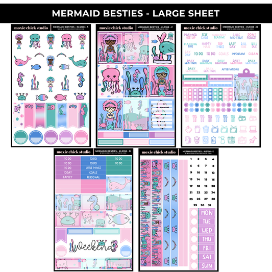 MERMAID BESTIES (HAND DRAWN) - NEW RELEASE