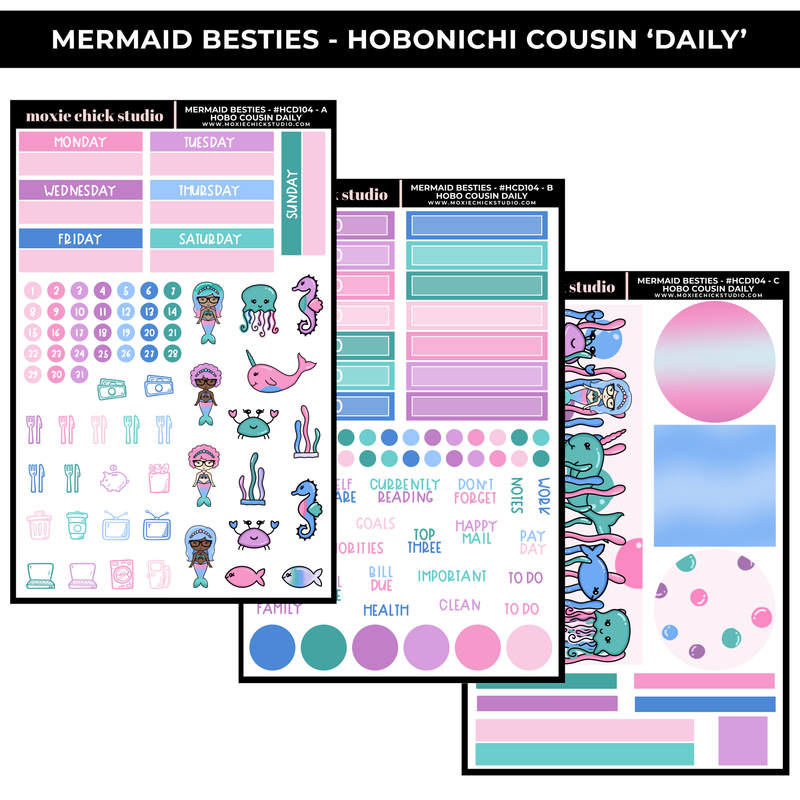 MERMAID BESTIES 'HOBONICHI COUSIN - DAILY' - NEW RELEASE