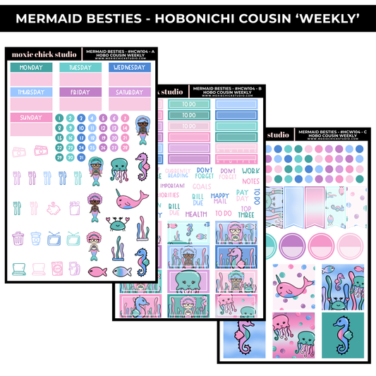 MERMAID BESTIES 'HOBONICHI COUSIN - WEEKLY' - NEW RELEASE