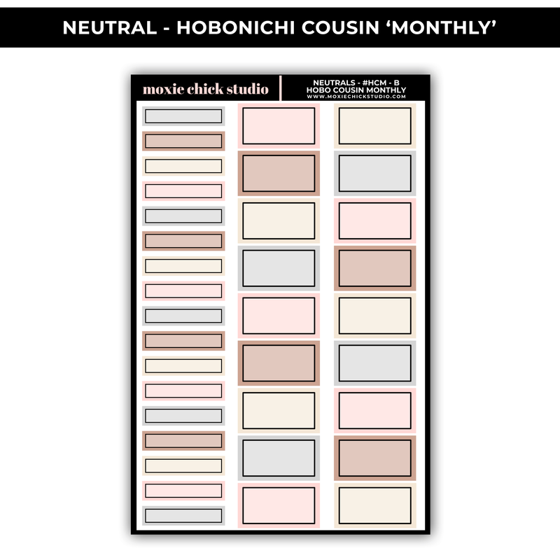 NEUTRAL 'HOBONICHI COUSIN - MONTHLY' - NEW RELEASE