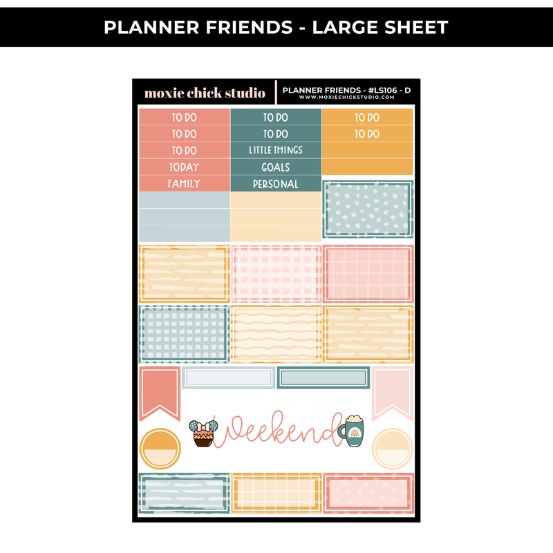 PLANNER FRIENDS (HAND DRAWN) - NEW RELEASE