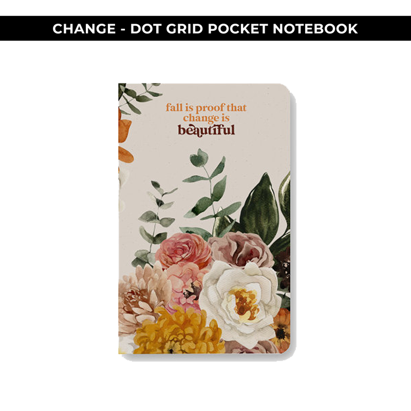 DOT GRID POCKET NOTEBOOK - POSITIVITY PROJECT CHANGE - NEW RELEASE