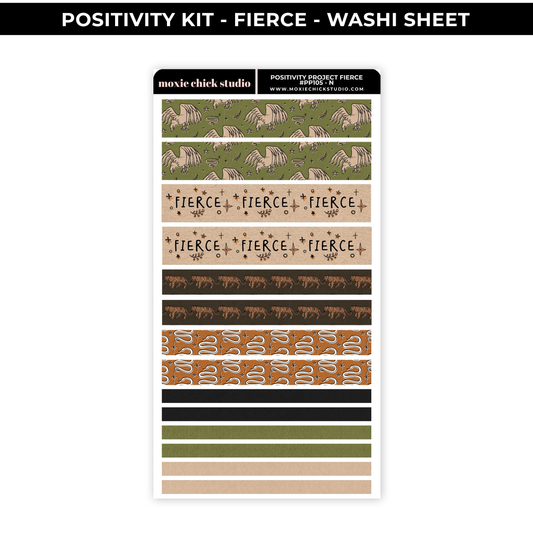 FIERCE POSITIVITY PROJECT - WASHI SHEET - NEW RELEASE