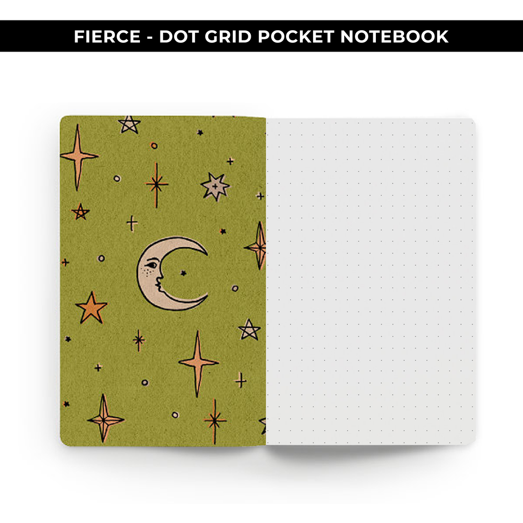 DOT GRID POCKET NOTEBOOK - POSITIVITY PROJECT FIERCE - NEW RELEASE