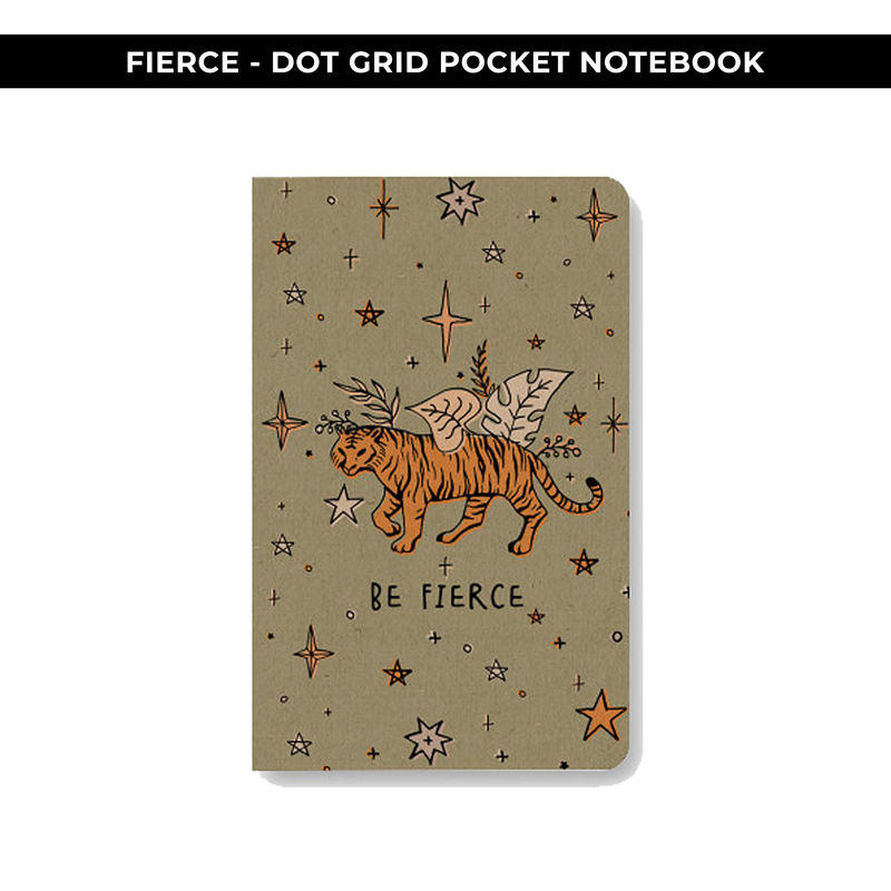 DOT GRID POCKET NOTEBOOK - POSITIVITY PROJECT FIERCE - NEW RELEASE