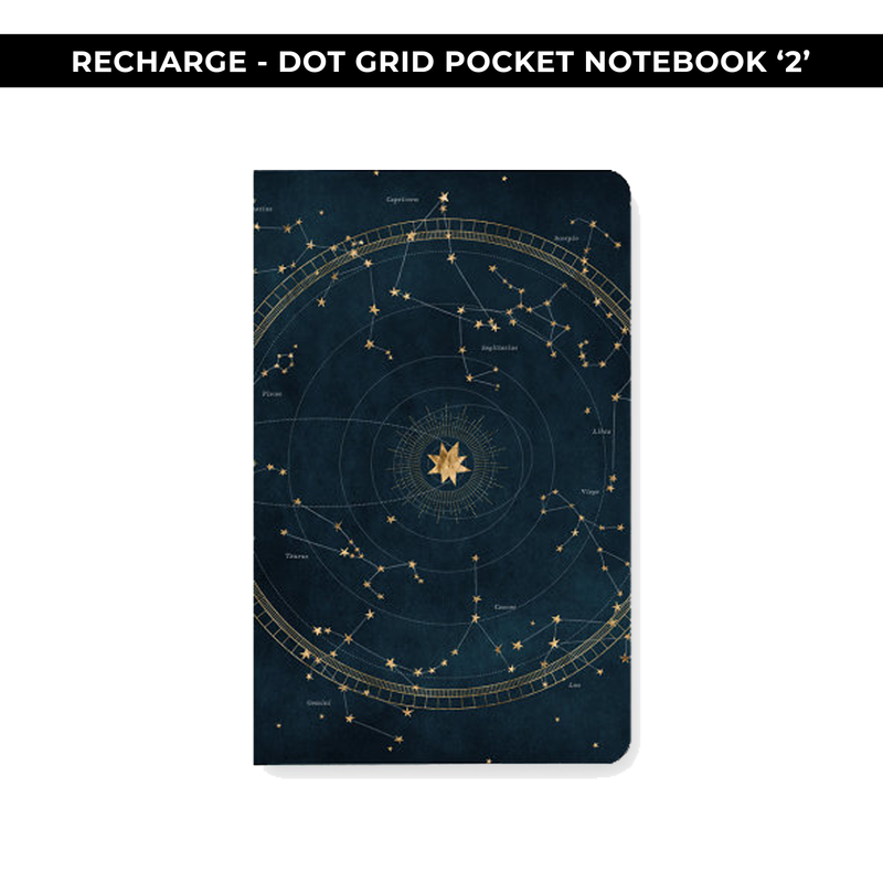 DOT GRID POCKET NOTEBOOK #2 - POSITIVITY PROJECT RECHARGE - NEW RELEASE