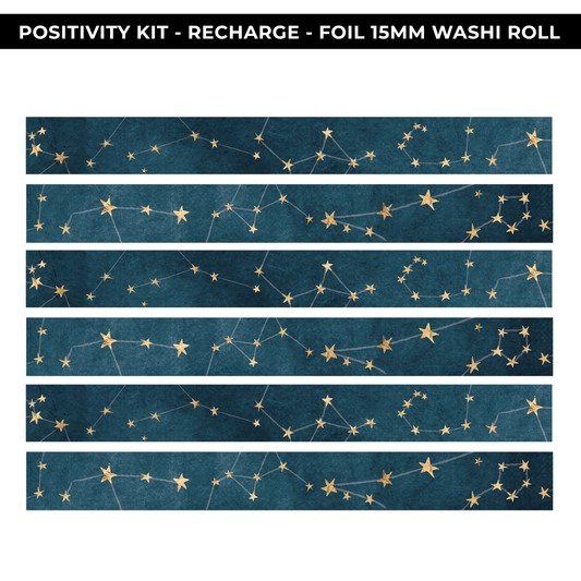 FOIL WASHI ROLL - RECHARGE POSITIVITY PROJECT - NEW RELEASE