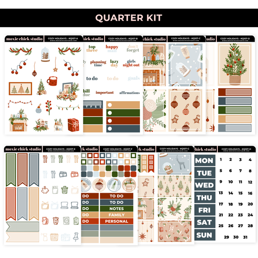 COZY HOLIDAYS - 8 SHEETS QUARTER KIT / NEW RELEASE