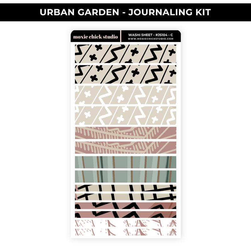 URBAN GARDEN - WASHI SHEET - NEW RELEASE