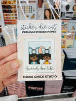 PLANNER FRIENDS/MOXIE CHICKS - DIE CUTS 2.5" - 3" PREMIUM MATTE STICKER