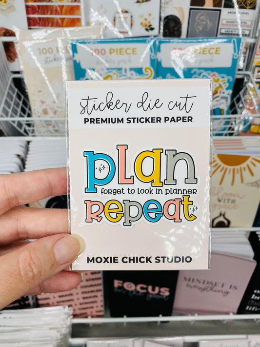 PLAN REPEAT PREMIUM MATTE 3" DIE CUT