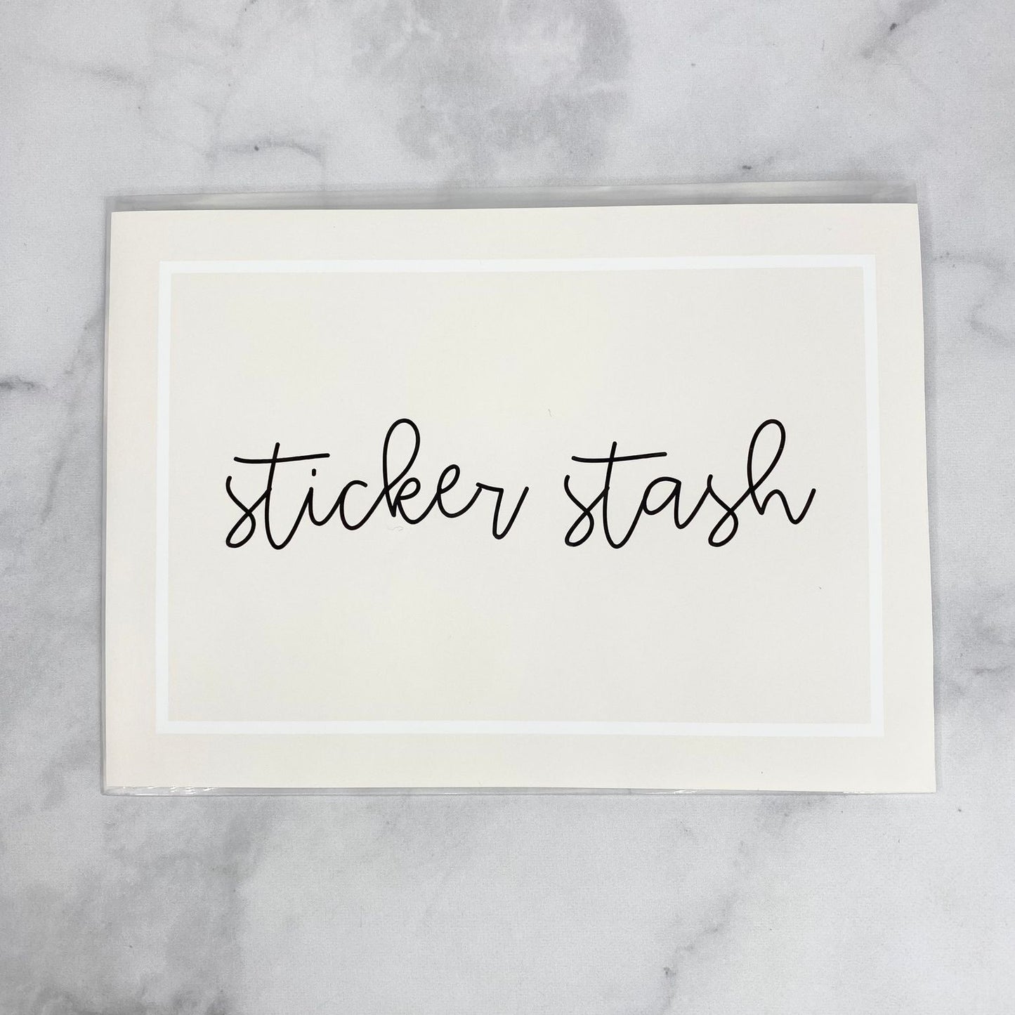 5X7 ENVELOPE 'BEIGE/NEUTRAL STICKER STASH' - NEW RELEASE