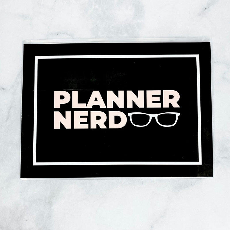 5X7 ENVELOPE 'PLANNER NERD' - NEW RELEASE